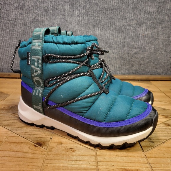 The North Face Shoes - The North Face Thermoball Boots Womens 7 Retro Lace Up Waterproof Snow NF0A5LWD